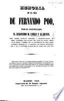 Memoria de la isla de Fernando Poo