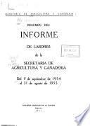 Memoria de la Secretaría de Agricultura y Fomento