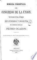 Memoria de la Secretaría de Estado y del Despacho de Guerra y Marina