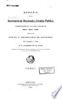 Memoria de la Secretaría de Hacienda y Crédito Público