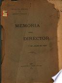 Memoria del director