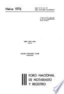 Memoria del ... Foro Nacional de Notariado y Registro