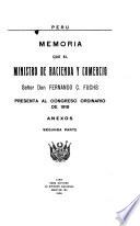 Memoria del Ministerio de Hacienda y Comercio