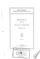 Memoria del Ministerio de Relaciones Exteriores y Culto