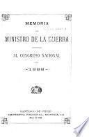 Memoria del Ministro de la Guerra presentada al Congreso Nacional en ...