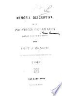 Memoria descriptiva de la Provincia de San Luis