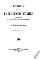 Memoria descriptiva de los códices notables conservados en los archivos eclesiáticos de España