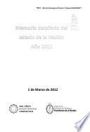 Memoria detallada del estado de la Nación