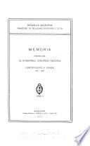 Memoria - Ministerio de Relaciones Exteriores y Culto