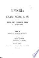 Memoria presentada al H. Congreso Nacional, correspondiente al año de ..., por el Ministro de Justicia e Instrucción Pública