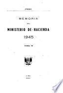 Memoria que presenta el Ministerio de Hacienda y Comercio
