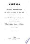 Memoria que tiene por objeto manifestar la posibilidad y facilidad de hacer navegable el Rio Tajo desde Aranjuez hasta el Atlántico, etc