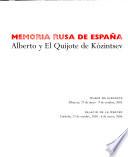 Memoria rusa de España