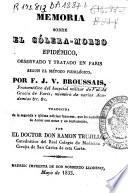 Memoria sobre el cólera morbo epidémico