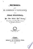 Memoria sobre el comercio y navegacion de las islas Filipinas