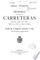 Memoria sobre el estado de las carreteras en el año de 1883