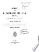 Memoria sobre la inundación del Júcar en 1864, presentada al Ministerio de Fomento