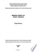 Memoria sobre los pesos y medidas