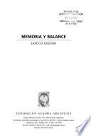 Memoria y balance