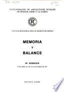 Memoria y balance