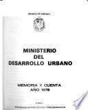Memoria y cuenta - Ministerio del Desarrollo Urbano