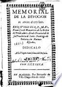 Memorial de la devocion al angel custodio