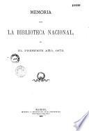 Memorias de la Biblioteca Nacional