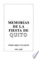 Memorias de la fiesta de Quito, 1959-1989