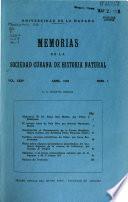 Memorias de la Sociedad Cubana de Historia Natural