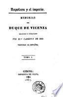 Memorias del Duque de Vicenza