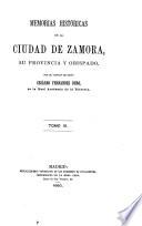 Memorias históricas de la ciudad de Zamora