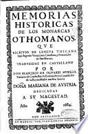Memorias historicas de los monarcas othomanos