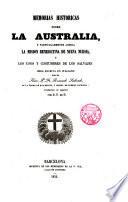 Memorias historicas sobre la Australia