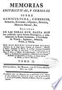 Memorias instructivas y curiosas, sobre agricultura, comercio, industria, economía, chymica, botánica, historia natural ...