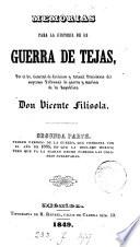 Memorias para la historia de la guerra de Tejas