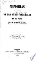 Memorias para la historia de las armas españolas en el Perú