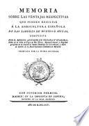 Memorias sobre las ventajas respectivas que pueden resultar a la agricultura española de las labores de bueyes y mulas