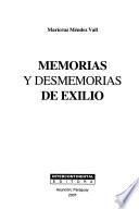 Memorias y desmemorias de exilio