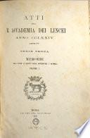Memorie della Classe di Scienze Fisiche, Matematiche e Naturali