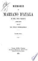 Memorie di Mariano d'Ayala e del suo tempo (1808-1877)