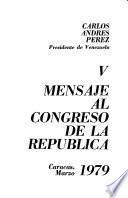 Mensaje al Congreso de la República