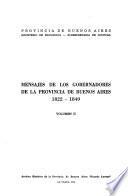 Mensajes de los gobernadores de la Provincia de Buenos Aires: 1822-1849