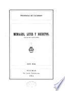 Mensajes, leyes y decretos