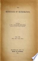Messenger of mathematics