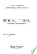 Metafísica y ciencia