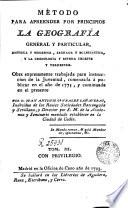 Método para aprender por principios la geografía general y particular, antigua y moderna, sagrada y eclesiástica, y la cronología y esfera celeste y terrestre, 3