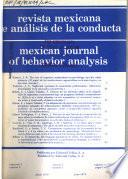 Mexican journal of behavior analysis