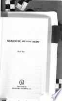 México de mi destierro
