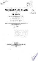 Mi segundo viaje á Europa en los años de 1840 á 1842