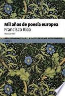 Mil años de poesía europea